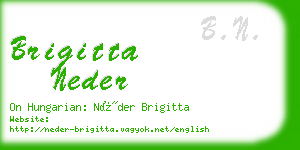 brigitta neder business card